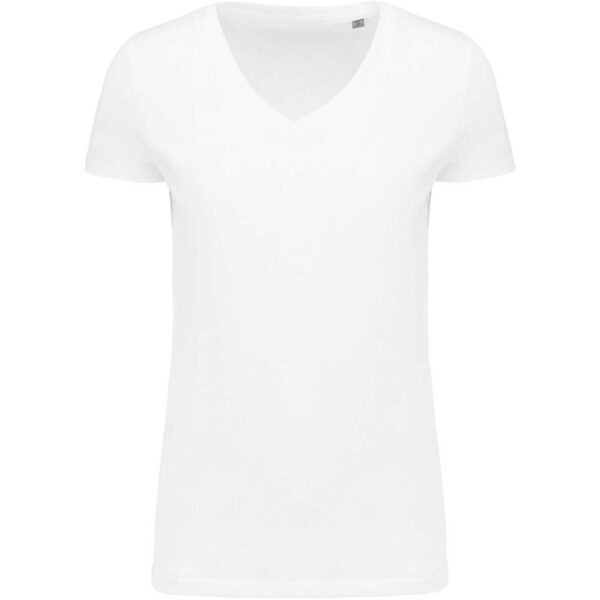 Kariban Ladies Supima V-Neck Short Sleeve T-shirt