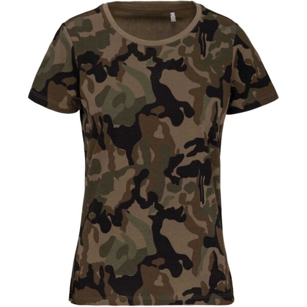 Kariban Ladies Short-Sleeved Camo T-Shirt