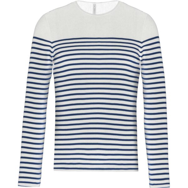 Kariban Mens Long Sleeved Breton Stripe Top