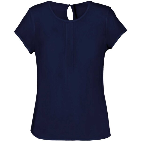 Kariban Ladies Short-Sleeved Crepe Blouse