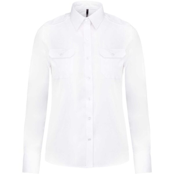 Kariban Ladies Long Sleeved Pilot Shirt