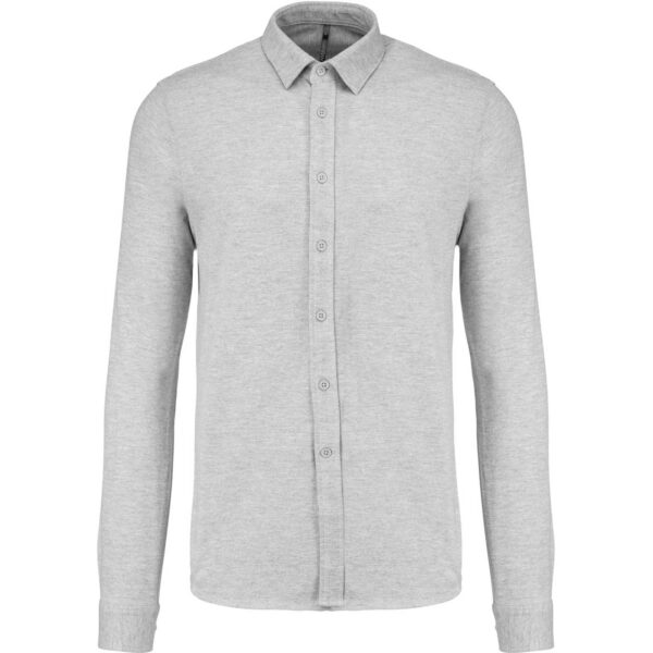 Kariban Long Sleeved Piqué Knit Shirt