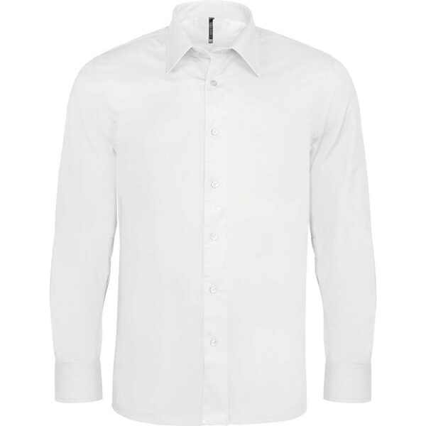 Kariban Mens Long Sleeve Stretch Shirt