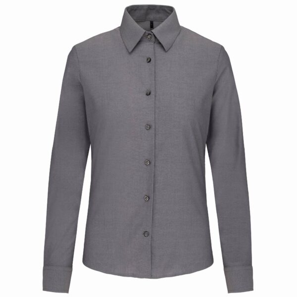 Kariban Ladies Long Sleeved Oxford Shirt