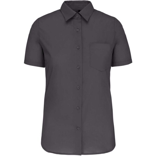 Kariban Ladies Short Sleeved Cotton Poplin Shirt