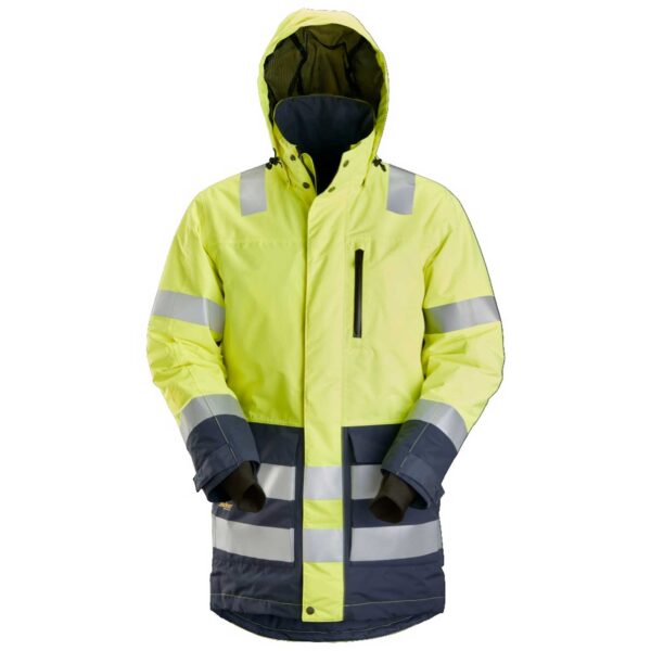 Snickers AllroundWork High-Vis Waterproof Parka Klasse 3