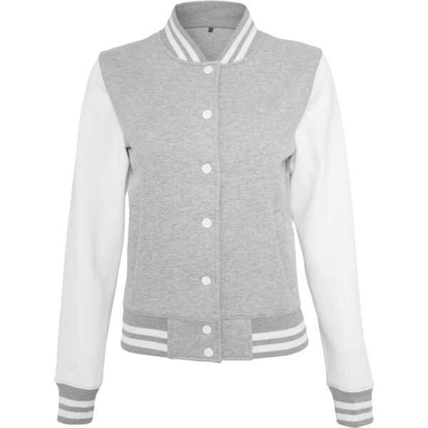 Build Your Brand Ladies Sweat College Jacket
