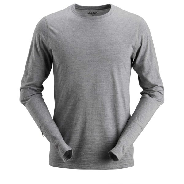 Snickers AllroundWork Wollen T-shirtmet Lange Mouwen